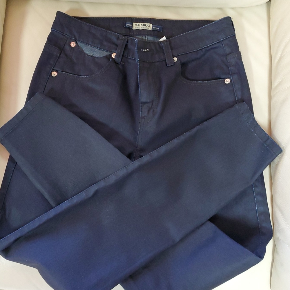 Pull&Bear Basic Collection Dark Blue Jeans - image 2